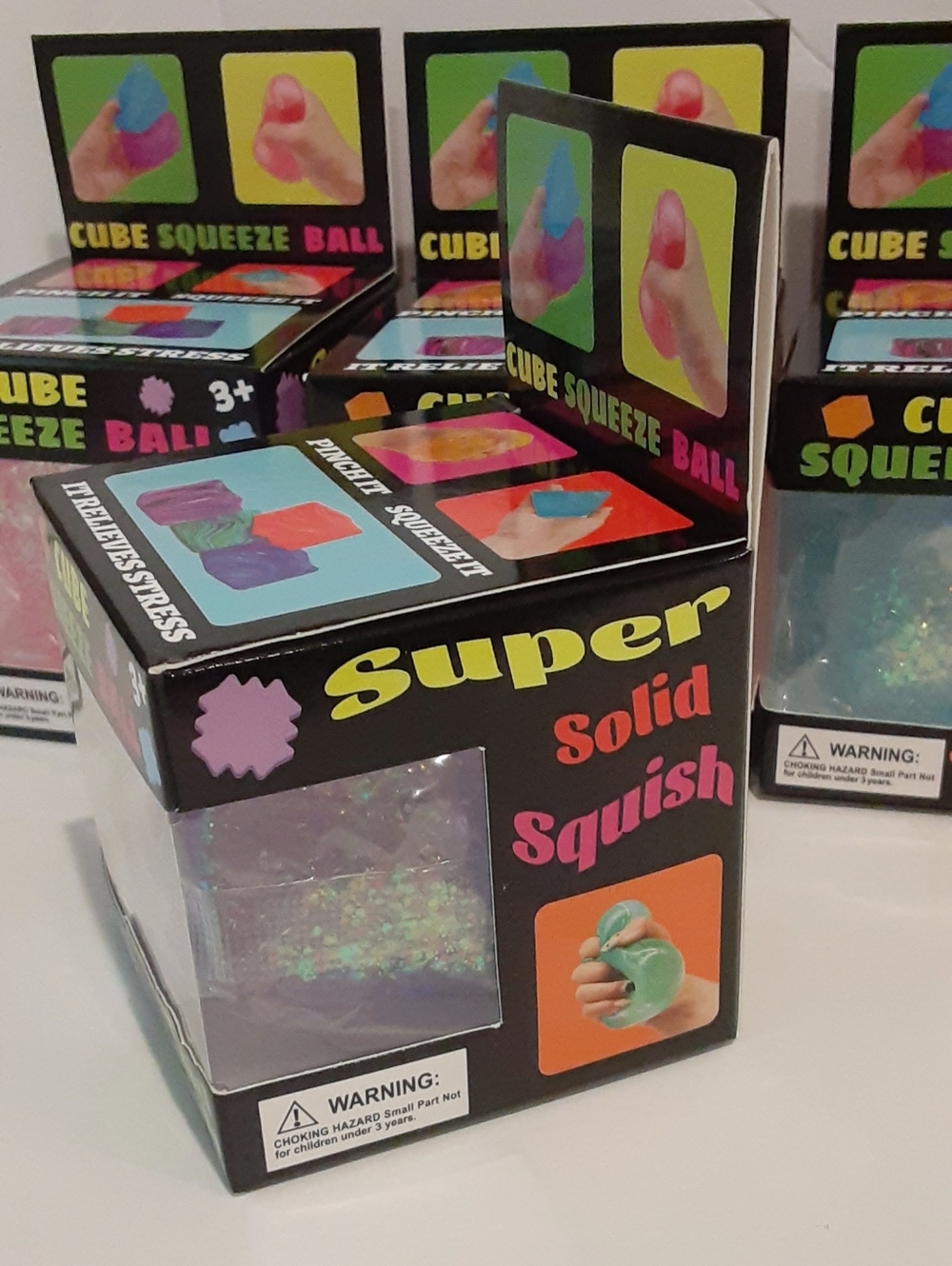 Unlisted Super Solid Squish Cube - Iridescent Purple & Green